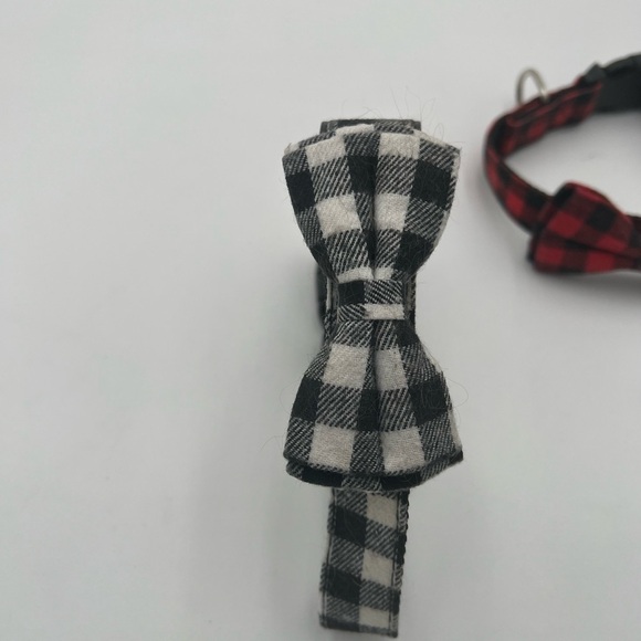 Adjustable Pet Collar Checker Bowknot Dog Collar NWOT - Picture 4 of 5